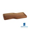 tablas de madera acacia rectangular asimétrica