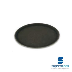 oval non-slip fiber glass tray