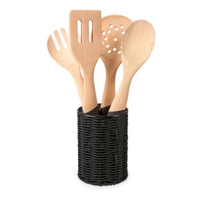 poly-rattan cutlery basket