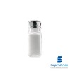 square glass salt shaker with stainless steel lid
