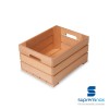 small wooden fruit crate - food display