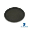 round non-slip fiber glass tray
