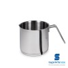 milk pot steel lid - elegance collection
