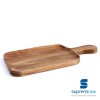 acacia wood serving board with handle
