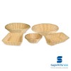 oval poly-rattan basket laminated