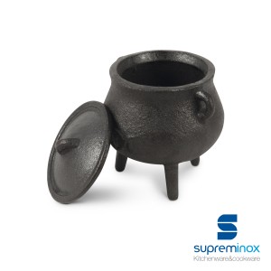 cast iron round mini pot