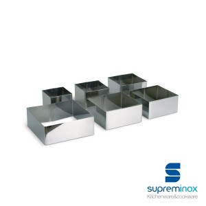 square food ring molds 4.5 cm. stainless steel