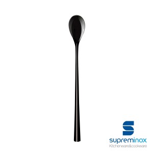 black cocktail spoon