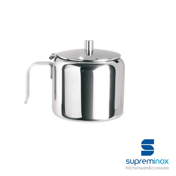 sugar bowl stainless steel 18/10 with lid