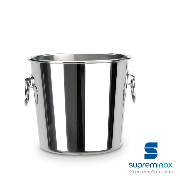 wine bottle cooler bucket stainless steel 18/10 luxe