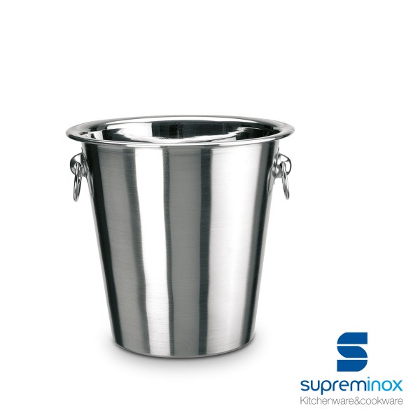 champagne ice bucket cooler stainless steel with handles 